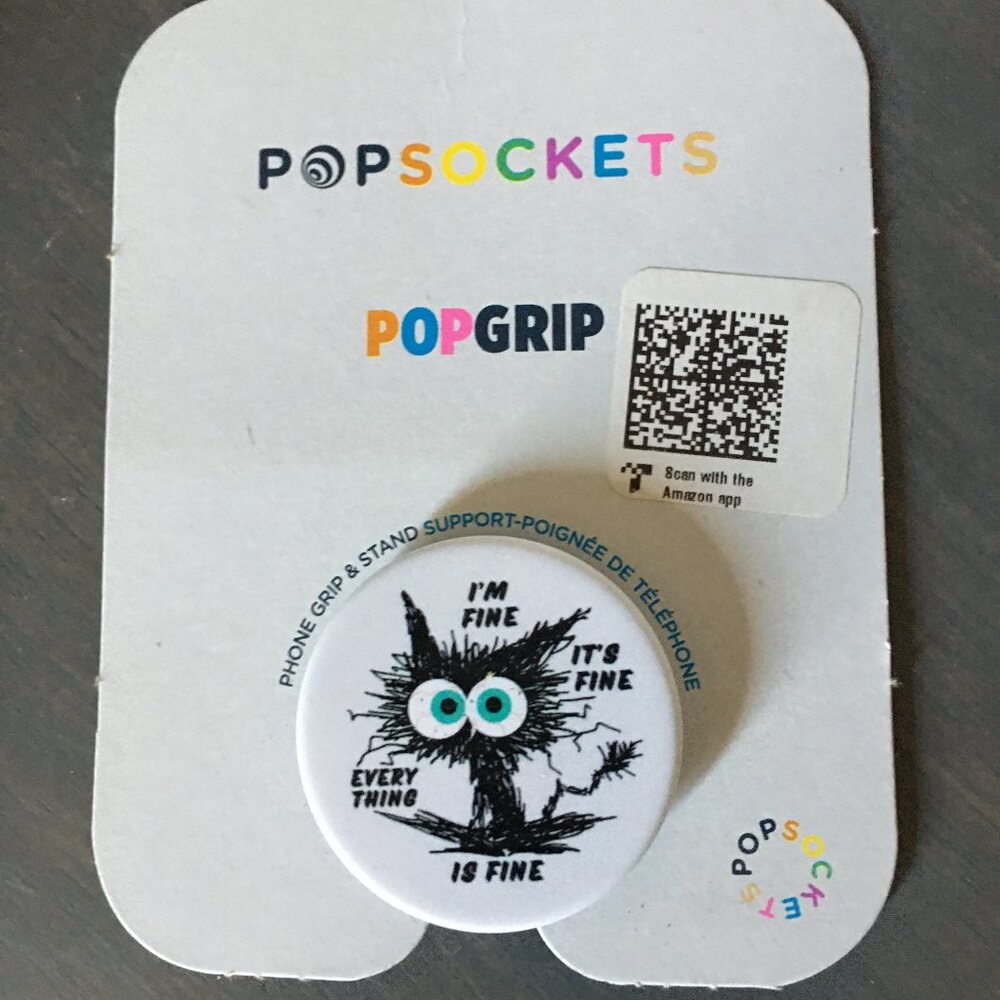 Funny Cat Lovers Pop-Up Socket Grip Standard